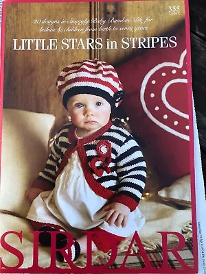 Sirdar Little Stars In Stripes  20 Designs In DK Book 355 Baby - 7 Years • £3.50