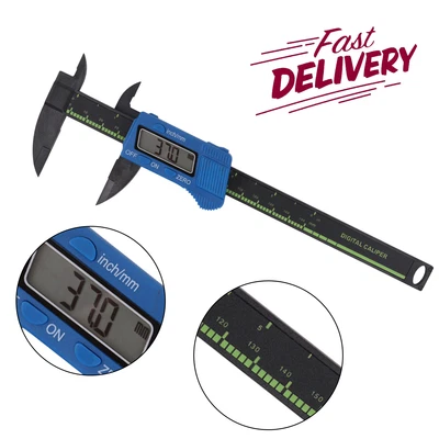 £6.09 • Buy Digital Vernier Caliper 150mm Micrometer Electronic Gauge Ruler Tool 6'' LCD