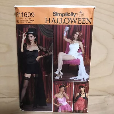 New Simplicity Halloween Pattern R11609 Cabaret Moulin Rouge Costume Size 16-24 • $7.95