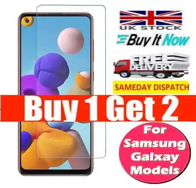 Screen Protector For Samsung Galaxy S21 Plus A11 A71 5G A8 A21s A7 4G F049 • £2.89