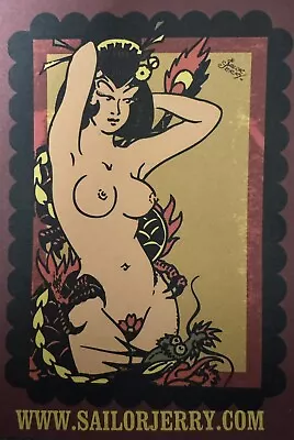 Vintage (unused) Sailor Jerry Postcard • £6