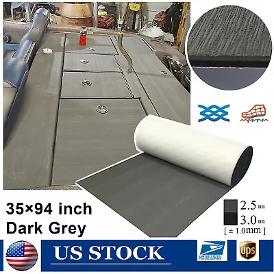 Dark Gray EVA Foam Boat Flooring Carpet Marine Decking Mats Non-Slip 94 ×35  • $53.28