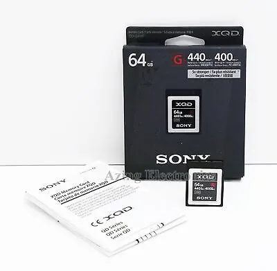 Sony Professional XQD G Series 64GB Memory Card (QD-G64F/J) • $59.99