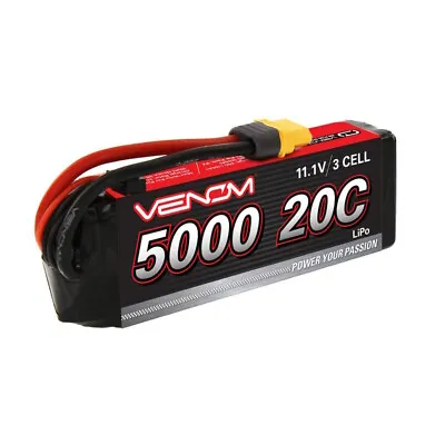 Venom VNR1582 11.1V 5000mAh 3S 20C DRIVE LiPo Battery: UNI 2.0 Plug • $35