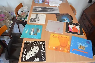 9X ULTRAVOX!  Vinyl 45's  7  John Foxx 1977  ERA ALSO HAVE LP'S LISTED • £10