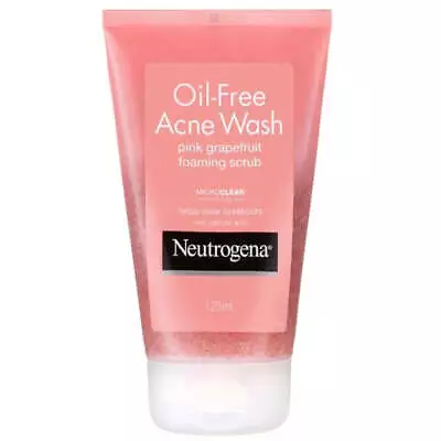 Neutrogena Oil-Free Acne Wash Foaming Scrub Pink Grapefruit 125mL • $22.99