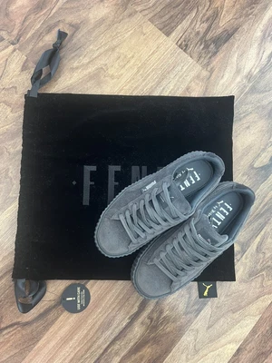 $80 • Buy FENTY By Rihanna Puma Creepers Size US7 Grey Suede LIMITED EDITION SOLD OUT