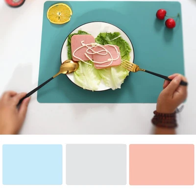 £4.78 • Buy Heat Resistant Silicone Mat Table Placemat Counter Protector Waterproof Pad