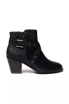 £70.85 • Buy Desigual Alaska Mandala Buckle Ankle Boots Studs Vegan AW20 20WSAP04 £109 36-41