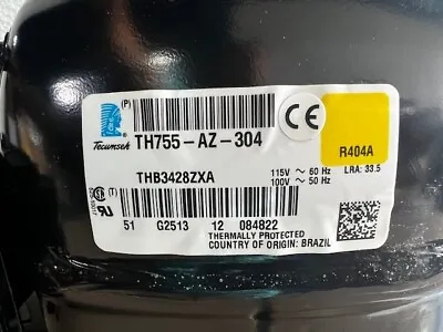 Tecumseh Compressor THB3428ZXA 115V 1/2 HP R404A HBP • $195