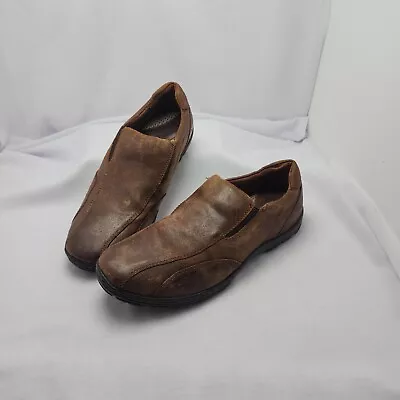 BORN Laughton  Brown 10.5 M Men Leather Gore Loafers H19906 • $29.95