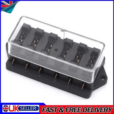 £6.29 • Buy YJ-FB017 6 Way 12-24V Automotive Circuit Blade Fuse Box For Car Truck Vehicle UK