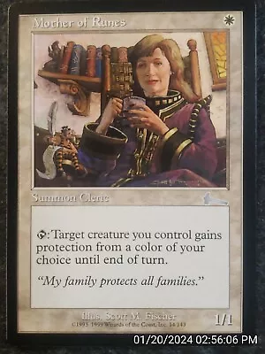 Mother Of Runes Urza's Legacy NEVER PLAYED Uncommon  MTG CARD (DS3D1C6) • $5.50