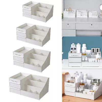 £6.95 • Buy Cosmetic Storage Box Desktop Makeup Drawers Jewelry Box Container Case Organizer
