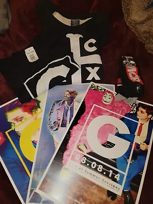 My Chemical Romance Lot! 6 ITEMS! 2 Shirts + 3 POSTERS + SOCKS Gerard Way Mikey • $199.99