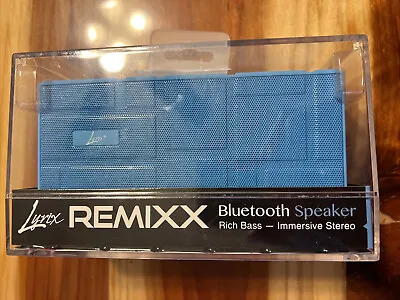 LYRIX Remixx Bluetooth Rich Bass Speaker Blue Wireless Up To 33’ New • $15