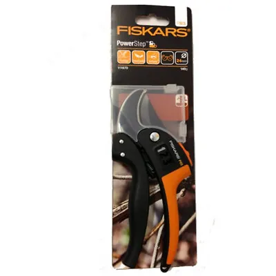 Fiskars PowerStep Garden Scissors Anvil 111670 Branch Scissors Rose Scissors Flower Scissors • £36.19