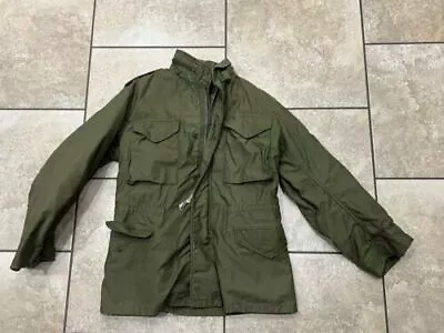 M65 Field Jacket Cold Weather Military Surplus OG 107 Small With Liner • $101.27