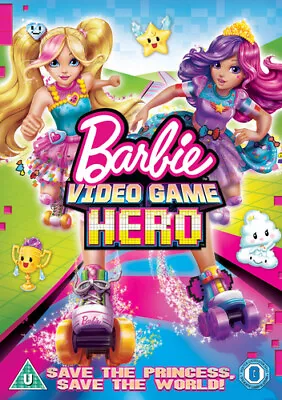 Barbie Video Game Hero DVD Conrad Helten Cert U Expertly Refurbished Product • £1.91