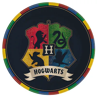 Harry Potter Party Plates Hogwarts Magic Birthday Party Potter Boy Paper Plates • £2.99
