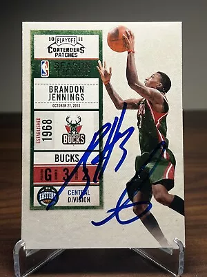 Brandon Jennings Signed Autographed 2010 Panini Contenders Basketball Card Auto • $5.75