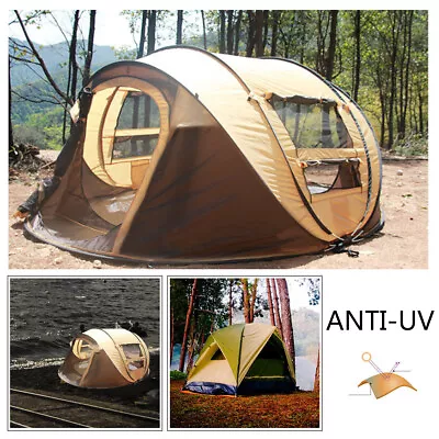 Automatic Instant Pop Up Tent Waterproof Outdoor Camper Hiking Canopy 5-8 Person • $89.95