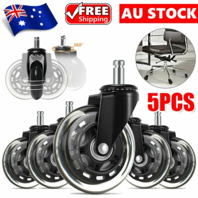 $21.45 • Buy 5X Rollerblade Chair Wheels Rolling Grip Office Caster Desk Ring 3Inch Universal
