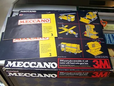 £25 • Buy VINTAGE MECCANO BOX SET No 3M MOTORISED WITH MANUALS INCOMPLETE Missing Parts