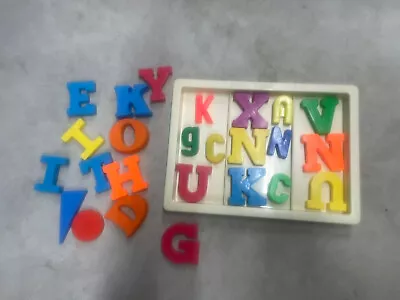 Vintage Fisher Price Alphabet Magnetic Letters Random Lot With Trays • $12.99