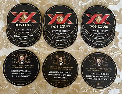 Dos Equis Xx  The Most Interesting Man In The World  Beer Bar Coasters (12) New • $12.85