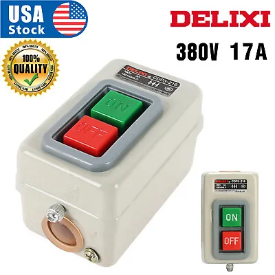 AC 380V 17A 2.2KW ON/OFF 3 Phase Self-Locking Power Push Button Switch • $12.98