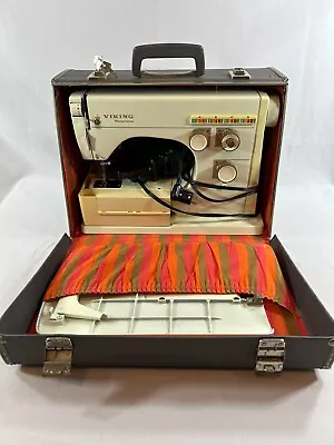 Viking Sewing Machine Husqvarna Model 6030 With Case And All Accessories • $125