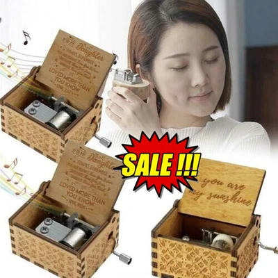 £2.87 • Buy You Are My Sunshine-Wooden Music Box To Daughter/Mum/DAD/Son/Sunshine/Wife Gift
