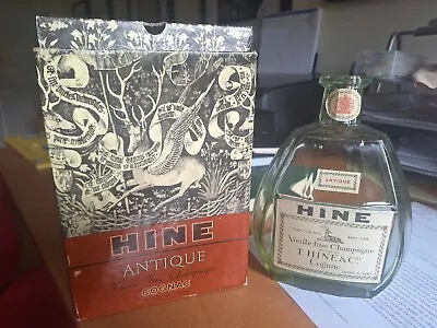 1970s T.Hine & Co Antique Champange Cognac Bottle And Box • £19.95