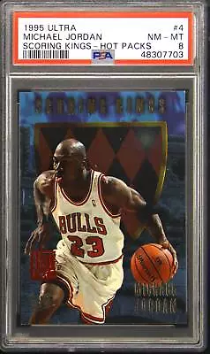 1995 Ultra Scoring Kings Hot Packs #4 Michael Jordan PSA 8 • $119.99