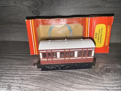 Hornby Oo R219 4 Wheeled Coach Caledonian Maroon/white - Boxed • £10.99