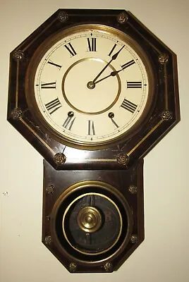 Antique Seikosha Japan Regulator Wall Clock 8-Day Time/Strike • $175