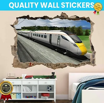 £6.99 • Buy Super Fast Train Wall Decal Sticker Mural Print Wall Sticker Art Decal Decor