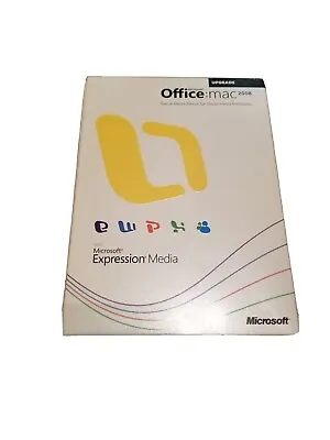 Microsoft Office For Mac 2008 UPGRADE With Microsoft Expression Media • $8.97