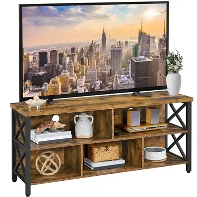 TV Stand For 65 In TVs Large Media Entertainment Center Industrial TV Console  • £99.99