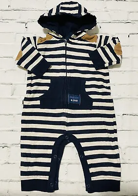 Baby Boys 3-6 Months Clothes Hooded Romper Outfit * We Combine Shipping * • £3.99