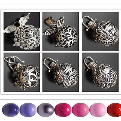 Silver Openable Mexican Bola Bell Harmony Ball Angel Caller Locket Pendant • $2.56