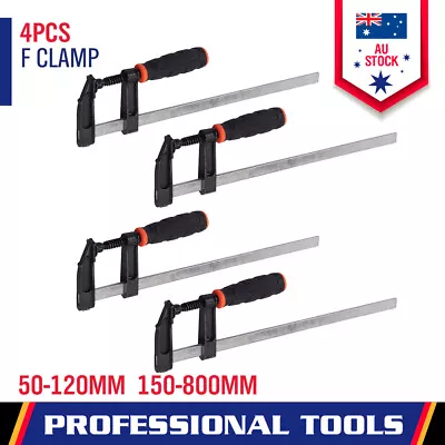 4x Super Long F Clamp Clamps Quick Release Wood Woodworking Tool Release Clamp • $31.99