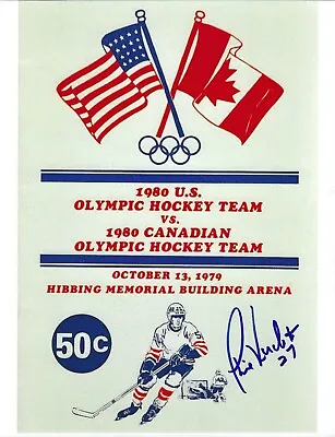 PHIL VERCHOTA Signed MIRACLE ON ICE 8 X 10 Photo USA Olympics Hockey FREE SHIP • $30.59