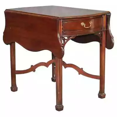 Mahogany Kindel Winterthur Collection Chippendale Drop Leaf Table • $2025