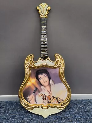 BRADFORD EXCHANGE ELVIS PRESLEY  The Superstar  Guitar Wall Plaque  • $20.35