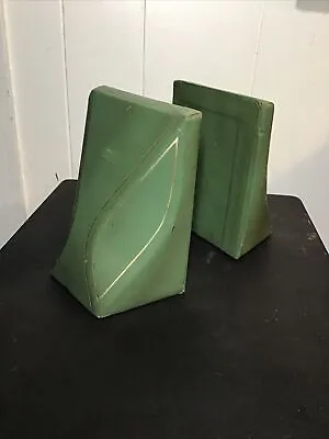 Pair Vintage Industrial Mid Century Modern Mcm Angular Bookends • $29.99