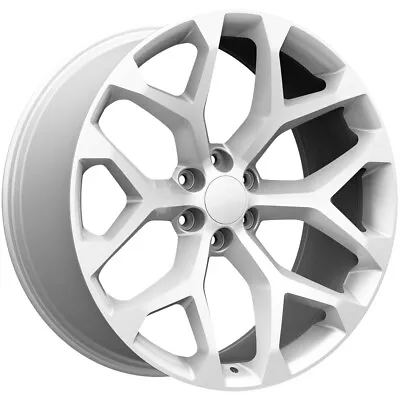 Eclipse Replicas 348 Snowflake 24x10 6x5.5  +30mm Silver Wheel Rim 24  Inch • $282.99