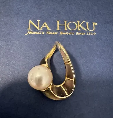 Na Hoku Mobius 14K Solid Yellow Mother Of Pearl Lady’s Hawaii Pendant Jewelry • $422