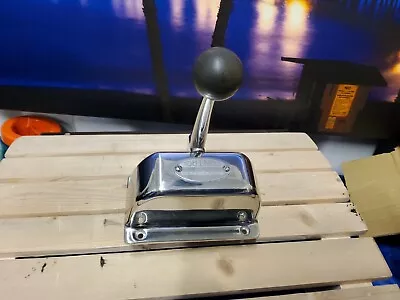 Morse Marine / Boat Single Top Mount ShifteR Lightly Used Chrome • $169